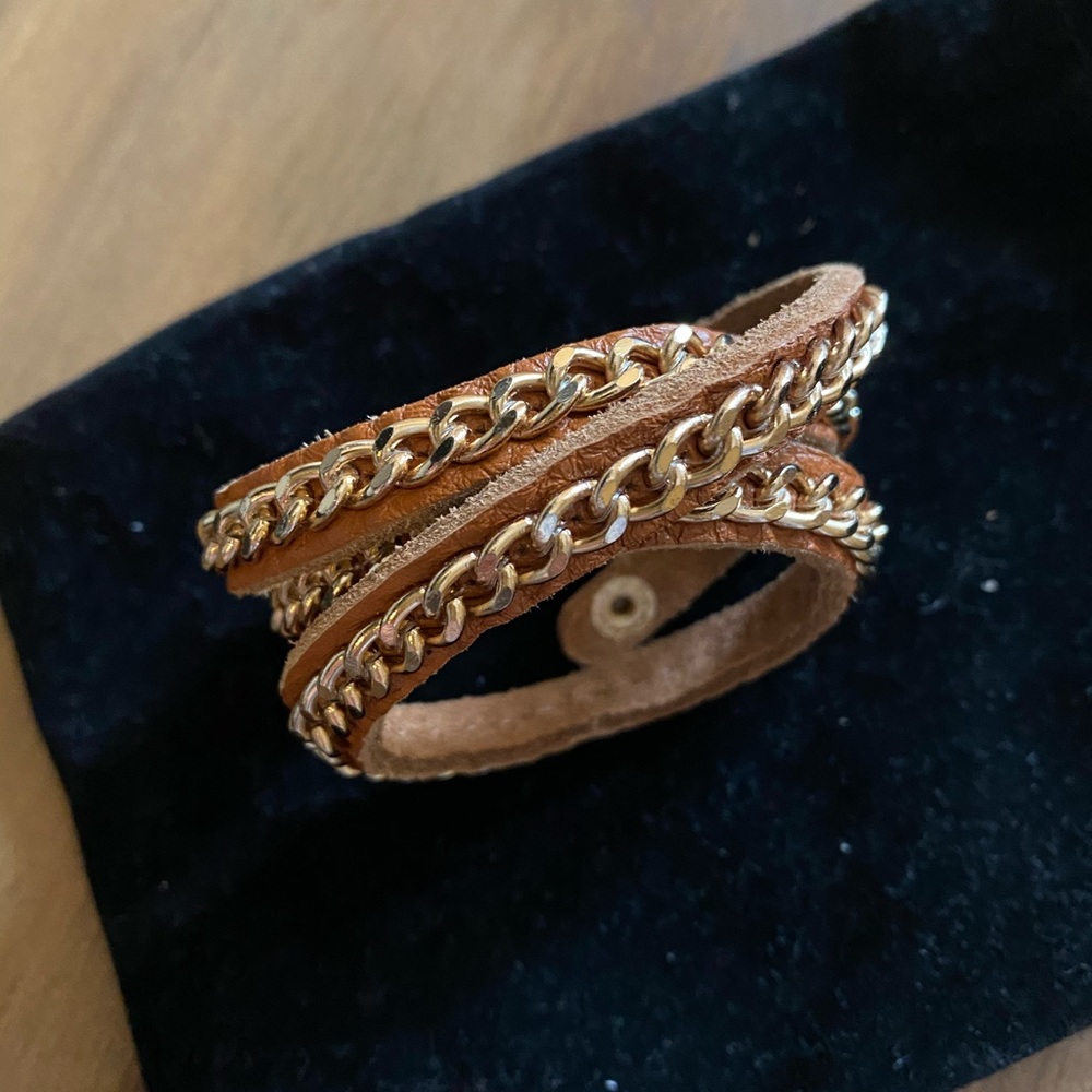 Gold Chain Wrap Bracelet - Picture 4 of 6